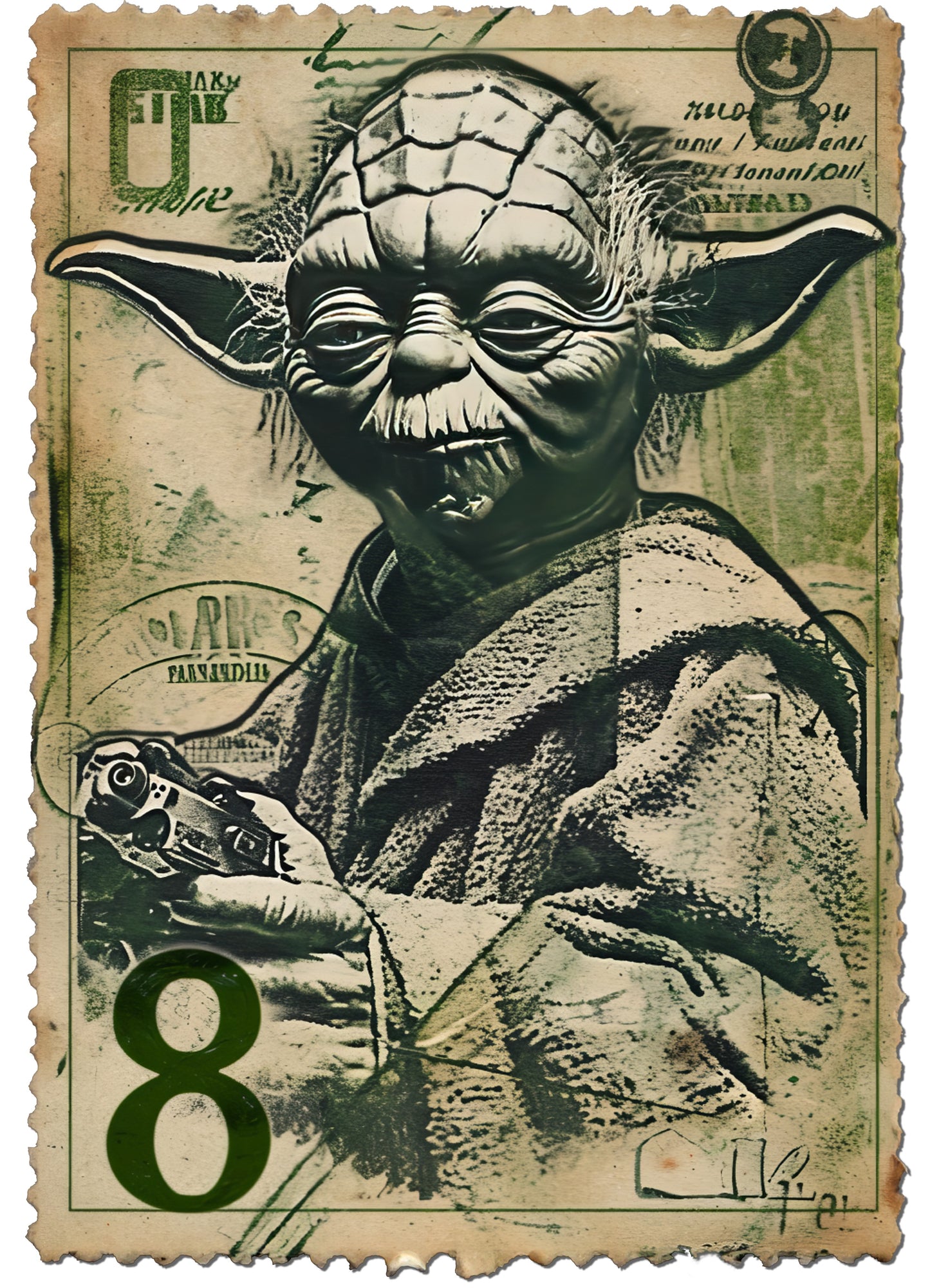 Yoda Postage Stamp